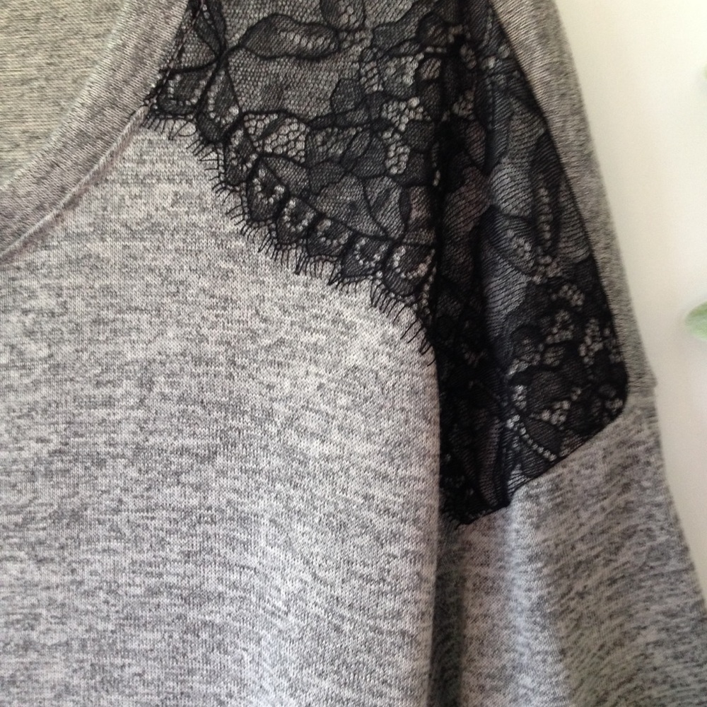 A. Byer Women's Lace Marled Knit Top size XL - Picture 3 of 7
